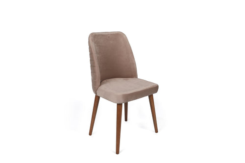 Set di 2 sedie da pranzo in velluto Tutku 344-V2 Beige (1)