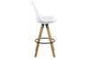 Set di 2 sgabelli da bar in plastica Dima Bianco (2)