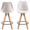 Set di 2 sgabelli da bar in plastica Dima Bianco (1)