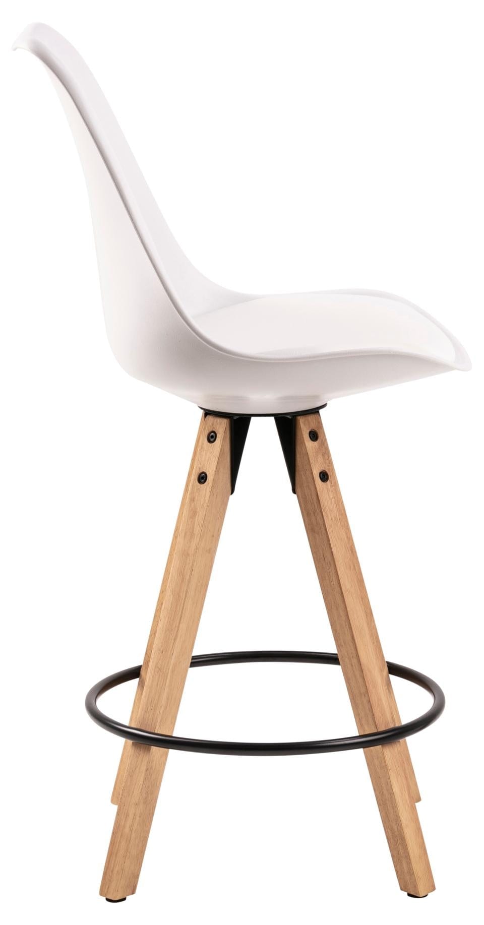Set di 2 sgabelli da bar in plastica Dima Bianco (2)
