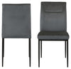 Set di 2 sgabelli da bar in tessuto Demi Grigio (3)