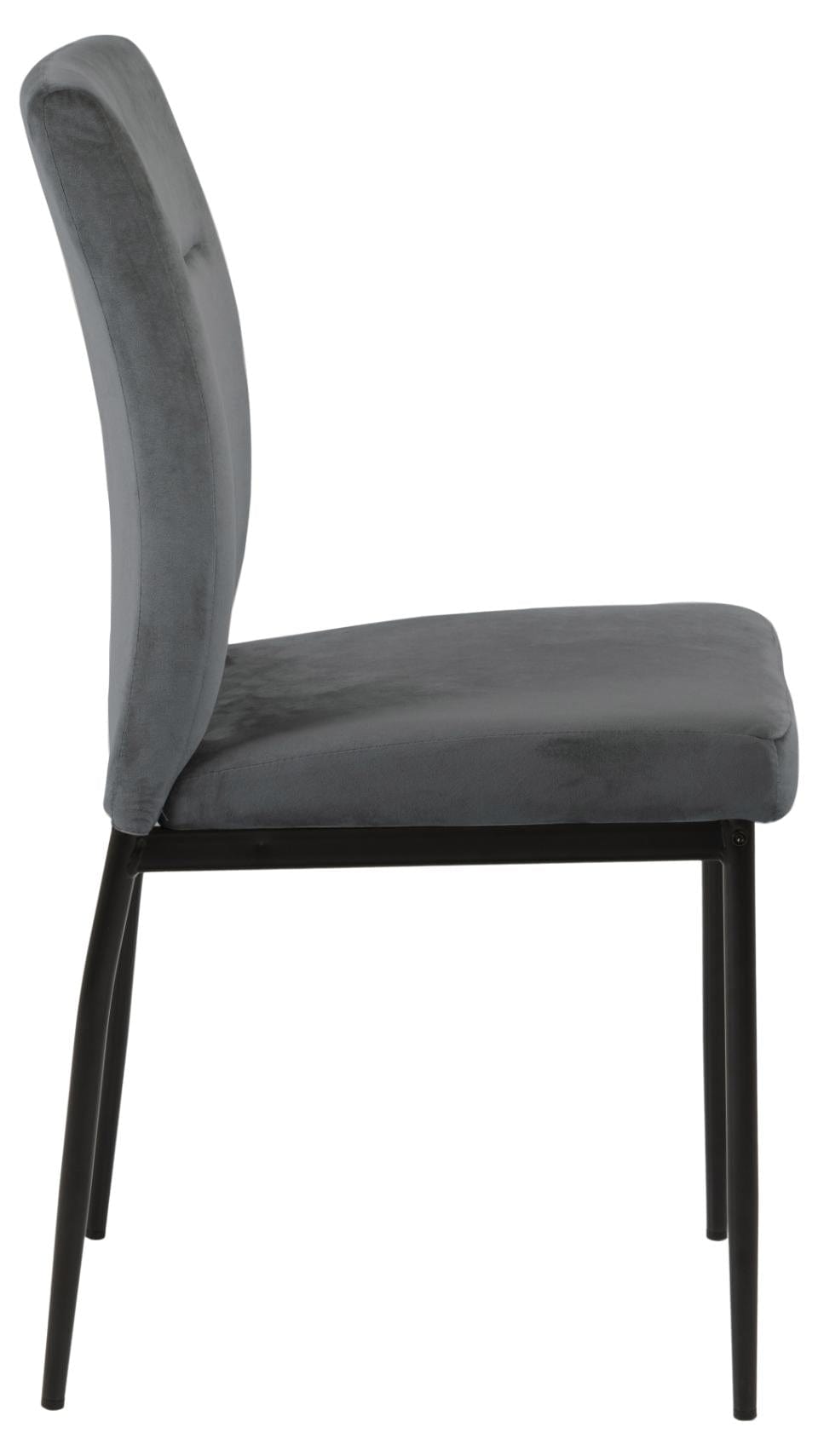 Set di 2 sgabelli da bar in tessuto Demi Grigio (4)