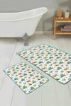 Set di 2 Tappetini da bagno antiscivolo Ali BPS149 Rectangle Multicolore, 100 x 60 cm / 60 x 50 cm