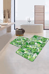 Set di 2 Tappetini da bagno antiscivolo Ali BPS154 Rectangle Multicolore, 100 x 60 cm / 60 x 50 cm (2)