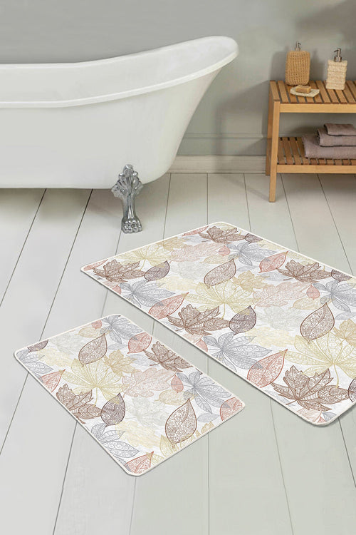 Set di 2 Tappetini da bagno antiscivolo Ali BPS165 Rectangle Multicolore, 100 x 60 cm / 60 x 50 cm