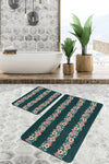 Set di 2 Tappetini da bagno antiscivolo Amira BPS183 Rectangle Multicolore, 100 x 60 cm / 60 x 50 cm