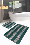 Set di 2 Tappetini da bagno antiscivolo Amira BPS183 Rectangle Multicolore, 100 x 60 cm / 60 x 50 cm (2)