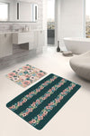 Set di 2 Tappetini da bagno antiscivolo Amira BPS186 Rectangle Multicolore, 100 x 60 cm / 60 x 50 cm (2)