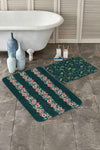 Set di 2 Tappetini da bagno antiscivolo Amira BPS187 Rectangle Multicolore, 100 x 60 cm / 60 x 50 cm