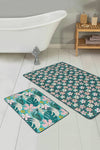 Set di 2 Tappetini da bagno antiscivolo Amira BPS188 Rectangle Multicolore, 100 x 60 cm / 60 x 50 cm (1)