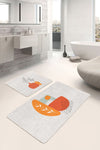 Set di 2 Tappetini da bagno antiscivolo Amira BPS193 Rectangle Multicolore, 100 x 60 cm / 60 x 50 cm (2)