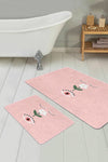 Set di 2 Tappetini da bagno antiscivolo Amira BPS194 Rectangle Multicolore, 100 x 60 cm / 60 x 50 cm (1)