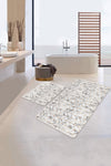 Set di 2 Tappetini da bagno antiscivolo Aslan BPS375 Rectangle Multicolore, 100 x 60 cm / 60 x 50 cm (1)