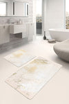 Set di 2 Tappetini da bagno antiscivolo Aslan BPS376 Rectangle Multicolore, 100 x 60 cm / 60 x 50 cm (2)