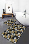 Set di 2 Tappetini da bagno antiscivolo Aslan BPS377 Rectangle Multicolore, 100 x 60 cm / 60 x 50 cm (1)