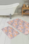 Set di 2 Tappetini da bagno antiscivolo Asli BPS198 Rectangle Multicolore, 100 x 60 cm / 60 x 50 cm (1)