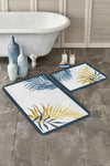 Set di 2 Tappetini da bagno antiscivolo Asli BPS199 Rectangle Multicolore, 100 x 60 cm / 60 x 50 cm