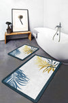 Set di 2 Tappetini da bagno antiscivolo Asli BPS199 Rectangle Multicolore, 100 x 60 cm / 60 x 50 cm (1)