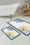 Set di 2 Tappetini da bagno antiscivolo Asli BPS199 Rectangle Multicolore, 100 x 60 cm / 60 x 50 cm (2)