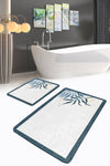 Set di 2 Tappetini da bagno antiscivolo Asli BPS200 Rectangle Multicolore, 100 x 60 cm / 60 x 50 cm