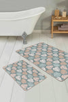 Set di 2 Tappetini da bagno antiscivolo Asli BPS201 Rectangle Multicolore, 100 x 60 cm / 60 x 50 cm (1)