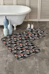 Set di 2 Tappetini da bagno antiscivolo Azra BPS242 Rectangle Multicolore, 100 x 60 cm / 60 x 50 cm (1)