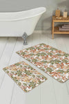 Set di 2 Tappetini da bagno antiscivolo Azra BPS244 Rectangle Multicolore, 100 x 60 cm / 60 x 50 cm (1)