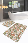 Set di 2 Tappetini da bagno antiscivolo Azra BPS244 Rectangle Multicolore, 100 x 60 cm / 60 x 50 cm (2)