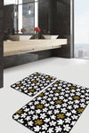 Set di 2 Tappetini da bagno antiscivolo Azra BPS246 Rectangle Multicolore, 100 x 60 cm / 60 x 50 cm