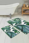 Set di 2 Tappetini da bagno antiscivolo Bade BPS141 Rectangle Multicolore, 100 x 60 cm / 60 x 50 cm (1)