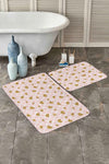 Set di 2 Tappetini da bagno antiscivolo Bade BPS144 Rectangle Multicolore, 100 x 60 cm / 60 x 50 cm