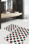Set di 2 Tappetini da bagno antiscivolo Barris BPS268 Multicolore, 100 x 60 cm / 60 x 50 cm
