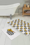 Set di 2 Tappetini da bagno antiscivolo Barris BPS271 Rectangle Multicolore, 100 x 60 cm / 60 x 50 cm (1)
