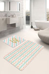 Set di 2 Tappetini da bagno antiscivolo Barris BPS274 Rectangle Multicolore, 100 x 60 cm / 60 x 50 cm