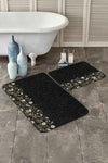 Set di 2 Tappetini da bagno antiscivolo Cansu BPS232 Rectangle Multicolore, 100 x 60 cm / 60 x 50 cm (2)