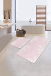 Set di 2 Tappetini da bagno antiscivolo Cansu BPS238 Rectangle Multicolore, 100 x 60 cm / 60 x 50 cm (2)