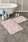 Set di 2 Tappetini da bagno antiscivolo Cansu BPS239 Rectangle Multicolore, 100 x 60 cm / 60 x 50 cm (2)