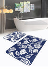 Set di 2 Tappetini da bagno antiscivolo Cicek BPS478 Rectangle Multicolore, 100 x 60 cm / 60 x 50 cm (2)