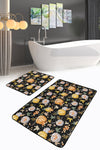 Set di 2 Tappetini da bagno antiscivolo Damla BPS248 Rectangle Multicolore, 100 x 60 cm / 60 x 50 cm (2)