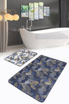 Set di 2 Tappetini da bagno antiscivolo Damla BPS253 Rectangle Multicolore, 100 x 60 cm / 60 x 50 cm (1)