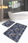 Set di 2 Tappetini da bagno antiscivolo Damla BPS254 Rectangle Multicolore, 100 x 60 cm / 60 x 50 cm (2)