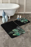 Set di 2 Tappetini da bagno antiscivolo Damla BPS256 Rectangle Multicolore, 100 x 60 cm / 60 x 50 cm (2)
