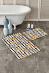 Set di 2 Tappetini da bagno antiscivolo Defne BPS260 Rectangle Multicolore, 100 x 60 cm / 60 x 50 cm (1)