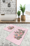 Set di 2 Tappetini da bagno antiscivolo Deniz BPS291 Rectangle Multicolore, 100 x 60 cm / 60 x 50 cm (2)