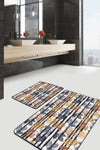 Set di 2 Tappetini da bagno antiscivolo Deniz BPS293 Rectangle Multicolore, 100 x 60 cm / 60 x 50 cm