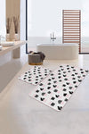 Set di 2 Tappetini da bagno antiscivolo Deniz BPS294 Rectangle Multicolore, 100 x 60 cm / 60 x 50 cm