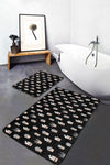 Hillkar Global Set di 2 Tappetini da bagno antiscivolo Deniz BPS295 Rectangle Multicolore, 100 x 60 cm / 60 x 50 cm