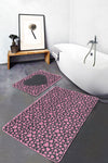 Set di 2 Tappetini da bagno antiscivolo Deniz BPS298 Rectangle Multicolore, 100 x 60 cm / 60 x 50 cm (2)