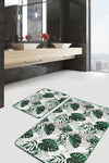 Set di 2 Tappetini da bagno antiscivolo Derya BPS451 Rectangle Multicolore, 100 x 60 cm / 60 x 50 cm (1)