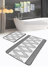 Set di 2 Tappetini da bagno antiscivolo Derya BPS453 Rectangle Multicolore, 100 x 60 cm / 60 x 50 cm (1)